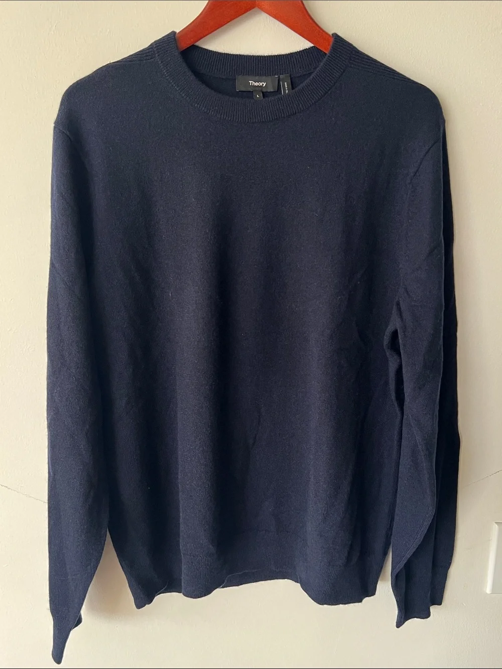 Theory Men's Cashmere Sweater in Navy Blue size L